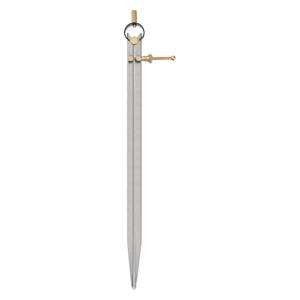HARFINGTON Spring Joint Caliper 16 inch / 400mm Steel Spring Divider Caliper with Brass Fulcrum for Metalworking Geometry Drawing Woodworking, Flat Leg