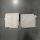 LAMIT Natural Ivory Semi Sheer Linen Curtains 84 inch Long, Cream White Light Filtering Living Room Panels Back Tab and Rod Pocket Neutral Drapes for Bedroom/Farmhouse, 2 Panels, 52 x 84 Inch