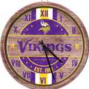FOCO NFL Wooden Barrel Wall Clock (Team Color)