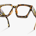 livho Oversized Blue Light Blocking Glasses for Woman  Rectangle Fashion Glasses for Computer, Chic Preppy Frame