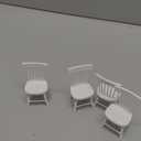 PH PandaHall 4pcs Minihouse Furniture Chairs 1/12 Miniature Chairs Mini Wood Chair Tiny Furniture Model Chair for Wedding Christmas Mini house Dinning Room Home Decor Photography Props 1.5x1.6x3.3inch