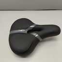 Bicycle Seat Replacement, Bike Seat for Men and Women, Comfort Wide Bike Saddle Memory Foam Padded Soft Bike Seat Cushion Compatible with Peloton, Mountain, City Bikes, Indoor Exercise Bikes