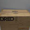 Dreo Smart Ceiling Fans with Lights, Low profile Ceiling Fan with Alexa/App, 52'' Dimmable Lighting & Color Tuning, RGB Ambient Light for Living Room, Game Room, Easy Installation, Quiet, White