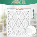 (6 Pack) 16 3/8x21 1/2x1 Air Filter, MERV 13 MPR 1900 & FPR 10, Pleated Air Filter (Actual Size: 16 3/8x21 1/2"x0.75")