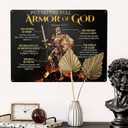 WZVZGZ Armor of God Tin Metal Sign Wall Decor Fun Decoration for Home Kitchen Bar Room Garage Vintage Poster Plaque 12" x 16"