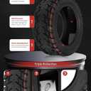 100/65-6.5 Off-Road Tubeless Tire for VSETT 11+/Zero 11X/Dualtron for 11 Inch Electric Scooter Accessories, Self Repairing Tires, Non-Slip Replacement Wheels for Scooter (2 pcs)