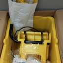 Commercial Mop Bucket with Side Press Wringer on Wheels, Including One Commercial Mop, 35 Quart, Yellow