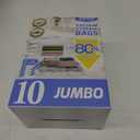 10 Pack Jumbo Vacuum Storage Bags with Hand Pump, 80% Storage Space Saving, Sturdy Leak-Free Space Saver Vacuum Seal Bags for Clothing, Vacuum Compression Bags for Travel Lugggage Blankets Comforters