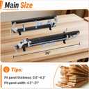 36" Panel Clamp 2 Pack with 2 U-Shaped Blocks, Updated
