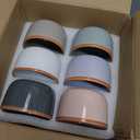 Morandi Color Ramekins Set of 6, 6 oz Creme Brulee Ramekin Oven Safe, Porcelain Ramekin Bowls, Mini Cheesecake Pans, Small Baking Dish, Dipping Sauce Bowls, Ramekins for Baking Souffle, Ice Cream