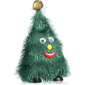 Angoily Festive Animated Christmas Tree Toy with Swinging Legs, Creative Wobbling Holiday Decoration for Kids and Adults, Fun Walking Xmas Ornament