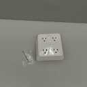 Surge Protector 8 Outlet Extender, TESSAN Multi Outlet Splitter with 3 USB Wall Charger (1 USB C), 3-Sided Multiple Plug Power Strip 1700J, Charging Station for Home Office Dorm Room Essentials