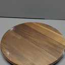 Acacia Wood Lazy Susan, Wood Turntable Tray Cabinet Organizer,14"