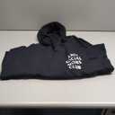 Anti Social Anxiety Club: Front + Back (White Logo) Pullover Hoodie, XL