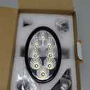 Oval 40W Tractor Cap Roof LED Work Light 12V Flood Compatible with Case TractorJD Cat Clear