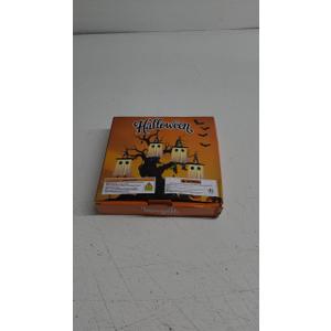 Set of 4 Halloween Hanging Ghosts, Halloween Decorations Outdoor Hanging Ghosts with Witch Hat,Glowing Ghost Witch Hat Lights, Light up Ghost Decor for Yard Patio Garden Tree Outside(4 Ghost Lighted)