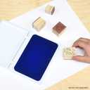 Ready 2 Learn Jumbo Washable Stamp Pad - Blue - 6.2"L x 4.1"W - Non-Toxic - Fade Resistant - Ideal Size for Baby Handprints and Footprints