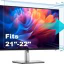 2 Pack Anti-Blue Light & Anti-Scratch Screen Protector Shield for 20, 20.2, 21.5, 21.6, 22 Inches Desktop Computer Monitor, Hanging Block Filter Panel for Eye Protection ([2 Pack] 21 - 22 Inch (Diagonal))