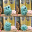 LAIDANLA Turquoise 2.4" Owl Statue Natural Healing Crystal Cute Owl Animal Figurine Pocket Sculpture Reiki Spiritual Energy Gemstone Home Office Room Desk Decor Gifts for Women Men