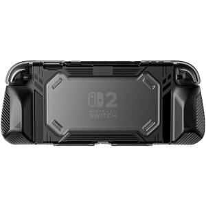 2 x Armor Case Compatible with Nintendo Switch 2 (2025)[7.9 inch] - TPU Grip Protective Cover for Switch New Gen 2025 Console (Not Compatible with Switch Dock) - Black