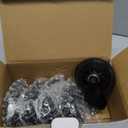 RidRed Office Chair Wheels - Replacement Rubber Wheels - Universal Fit 3 Inch Casters, Heavy-Duty Chair Casters, Noise Free, Fits 98% Chair, for All Floor (5) (Transparent)