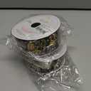 2 x Grosgrain Graduation Decorative Ribbon, Black with Gold Caps and Diplomas Pattern, 1.5 inches Wide, 10 Yards