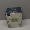 PlushDeluxe Premium Bamboo Mattress Protector  King Size, Waterproof, & Ultra Soft Breathable Noiseless Washable Bed Mattress Cover for Comfort & Protection - White