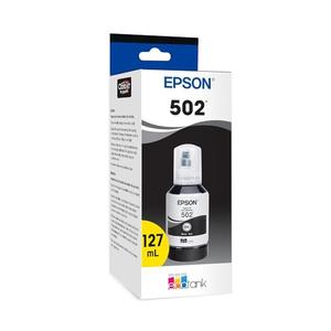 EPSON 502 EcoTank Ink Ultra-high Capacity Bottle Black Works with ET-2850, ET-2980, ET-2988, ET-3850, ET-3930, ET-3950, ET-4850, ET-4950 and other select EcoTank models