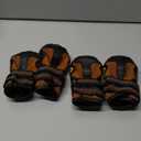 CovertSafe& Dog Boots for Dogs Non-Slip, Waterproof Dog Booties for Outdoor, Dog Shoes for Medium to Large Dogs 4Pcs with Rugged Sole Black-Brown (Size 6: 2.9''x2.5'')(L*W) for 52-70 lbs)