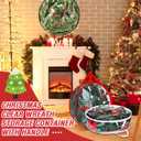 Zhengmy 6 Pcs Clear Christmas Wreath Storage Bag Wreath Storage Container With fixing strap Wreath Storage Box with Handles for Storing Garland Holiday Wreath Wrapping(24 Inches)