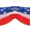Stars & Stripes Fabric Bunting - 5 feet 10 inch