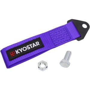 Kyostar Universal Racing Tow Strap for Front or Rear Bumper Towing Hooks, High Strength Tow Straps, Upgrade Version (Purple)