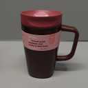 Owala SmoothSip Slider Stainless Steel Insulated Travel Mug with handle, 100% Leak Proof, For Hot and Cold Drinks, Travel Friendly with Sliding Lock Lid, 12oz, BPA Free, Leak Proof, Black Cherry