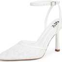 Closed Toe Ankle Strap Heels Women Pumps Pointed Toe Heeled Sandals for Women Stiletto Wedding Dress Shoes (8)