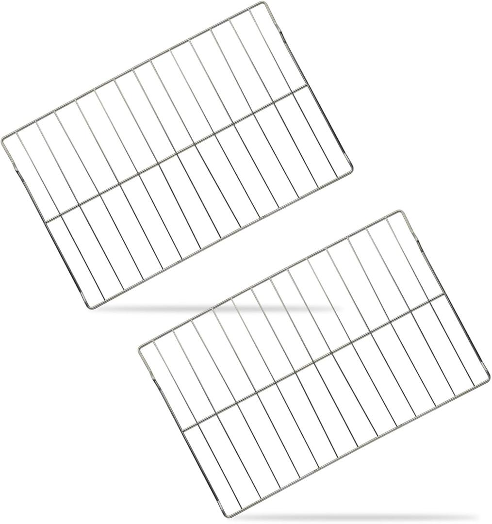 Upgraded W10256908 Oven Rack Replacement for Whirlpool Maytag Kenmore Jenn-Air Range Stove Oven Racks 24 x 15.7 IN 304 Stainless Steel Oven Wire Rack Parts 2 Pack Not Universal