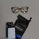 Gaoye Blue Light Blocking Glasses - Trending Round TR90 Frames, Metal Arms, UV400 Protection - Matching Soft Case