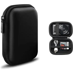 Charger Case,Mini Cable Organizer Cases,Pouch Case Bag,Small Charger Organizer,Waterproof Travel Storage Carrying Bag for USB Drives,Power Adapter,Earphones,Cords etc,Rectangle,Black