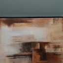 ASDCEUTICALS Large Canvas Wall Art, Brown Beige Abstract Pictures 16"x24"x3