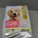 Paw Inspired 20ct Disposable Dog Diapers | Female Dog Diapers Ultra Protection | Diapers for Dogs in Heat, Excitable Urination, or Incontinence (X-Large)