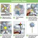 Bird Deterrents for Outside, Reflective Pinwheels for Yard and Garden Decor 10 Pack, Wind Spinners Outdoor Bird Deterrent Devices Windmills Bird Deterrent for Balcony, Patio, Farm, Orchard(Silver-Dot)