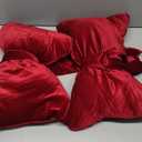 Thyle Valentines Large Red Bow Pillow 18 x 16 Inches Velvet Valentines Throw Pillow Decorative Cute Coquettish Cushion Coquette Bow Decor for Xmas Room Bed Aesthetic Sofa Couch Car Home Gift