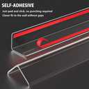 Clear Wall Corner Protector, 2 PCS Self-Adhesive Corner Protectors for Walls, 1.57" W x 35.4" L, Wall Corner Guard for BabyFurnitureDoorTablesCover Sharp FurnitureEasy to Install