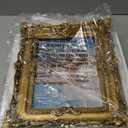 810 Vintage Picture Frame, Ornate Bronze Photo Frames with Mat Antique Gold Picture Frames with Glass Front for Tabletop Wall Hanging (810 inch, Bronze Gold)