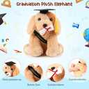 Chalyna 10 Inch 2025 Graduation Gift Dog Stuffed Animal Plush Golden Retriever with Diploma Tassel Graduation Hat Embroidered Blessings Preschool Kindergarten Gift for Friends, Relatives, and Kids