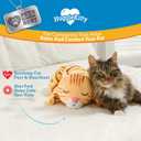 HuggieKitty by Pets Know Best- Cuddly Cat Toy, Soothing Sound & Warmth Help Relax & Comfort Your Pet- Purr & Heartbeat, Heating Pack- Orange