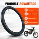 CHANGCHENG Dirt Bike Tire Inner Tube 2.00/2.25-19 Rubber Inner Tubes 19 Inch Motorcycle Tire Tube for Surron Electric Dirt Bike Light Bee S/X Segaway X260/X160/79Bike Falcon Pro Falcon GT