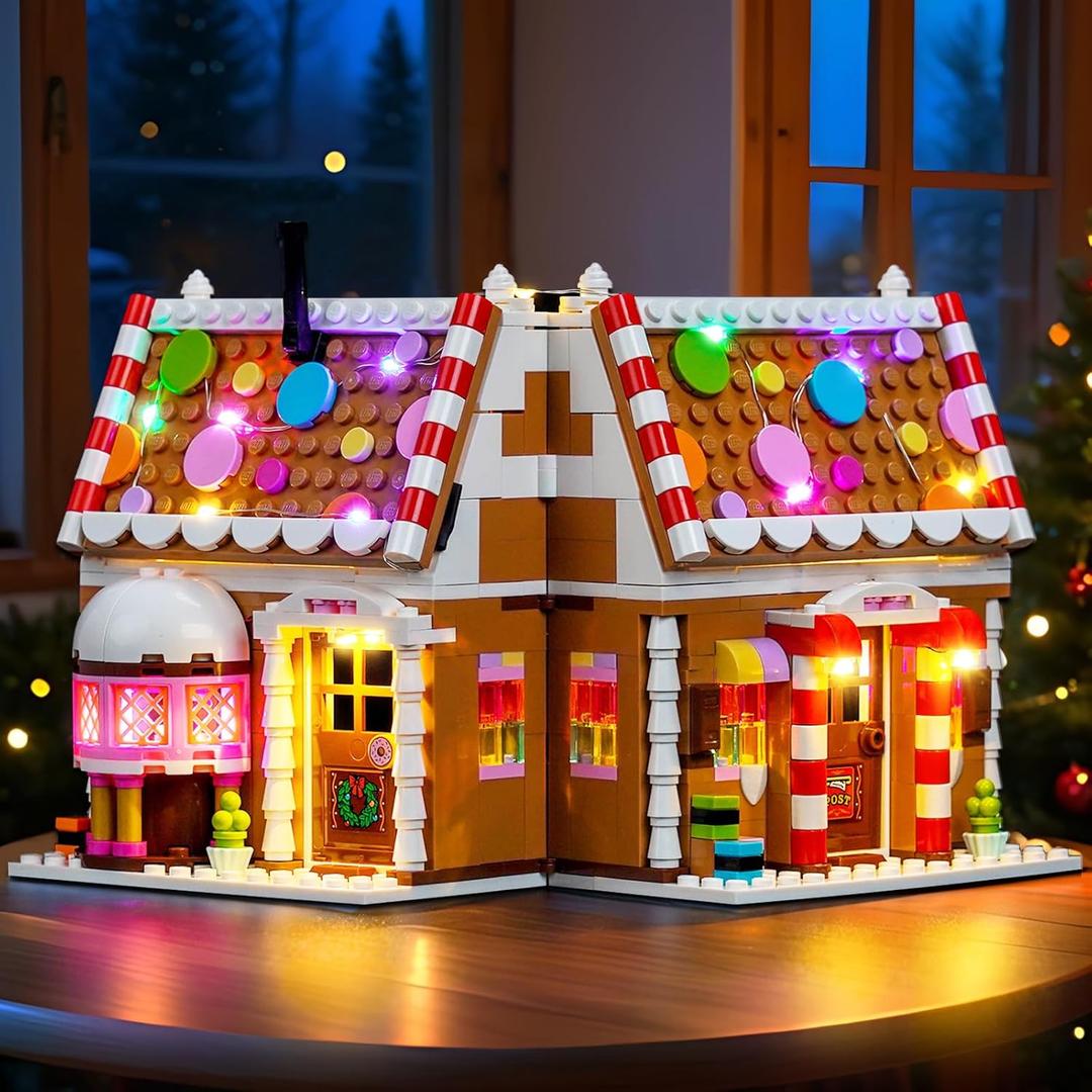 Light kit Compatible with Lego 40809 Festive Gingerbread House - No Model Only Light, LED Lighting Accessories Compatible with Lego 40809 (Standard Version)