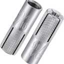 Wensilon(20 pcs) 5/16"-18 Premium Stainless Steel Drop in Anchors Assortment, Knurled Drop-in-Anchor for Solid Concrete, Internal Forced Expansion Screw Bolts
