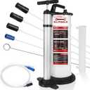 BILITOOLS 9L Manual Oil Extractor Pump, Vacuum Fluid Extractor for Automotive Engine Oil Change Large Capacity 2.4 Gallon for Boat Marine Jetski ect.