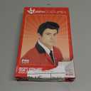 fun shack 50's Men's Black Wig with Sideburns, 1950s Costume Wig for Men, Retro Black Wig for Boys, One Size